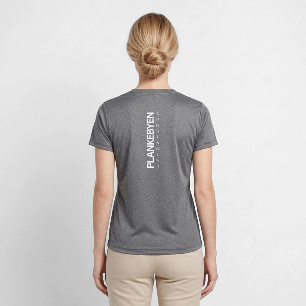 Plankebyen - Sport T-skjorte Dame - dark melange 