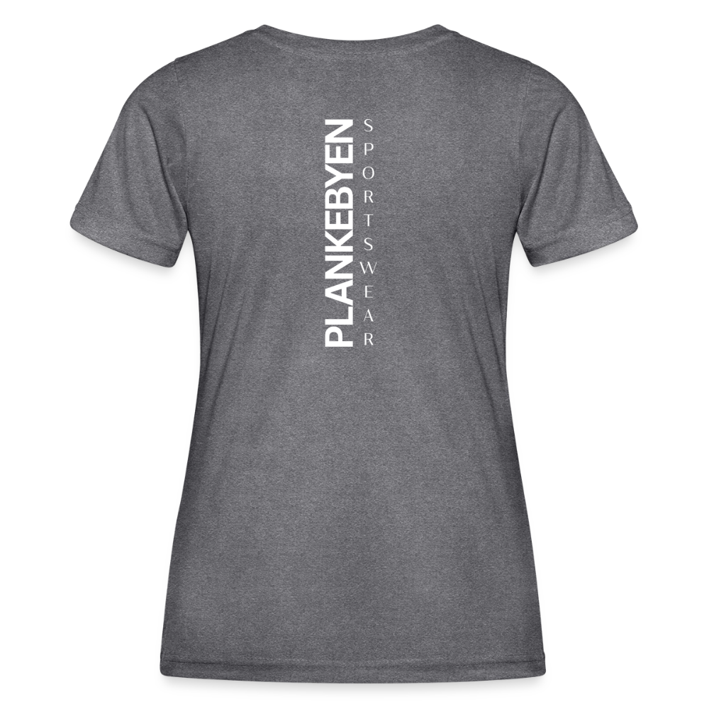 Plankebyen - Sport T-skjorte Dame - dark melange 
